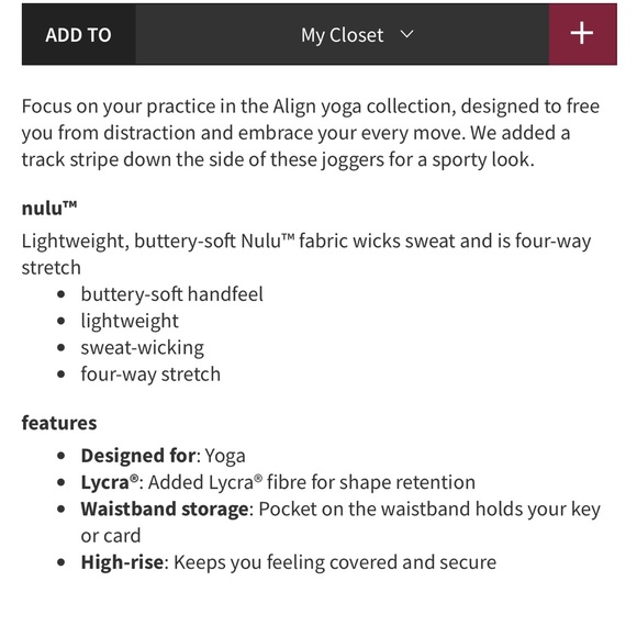 Lululemon Align Jogger *Track Stripe - Picture 6 of 10